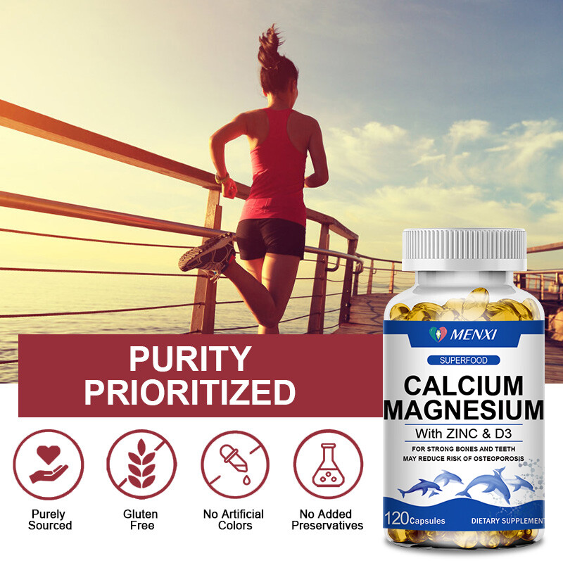 1-4 Pack Zinc Calcium Magnesium Vitamin D Complex Supplement Bone Muscl Support