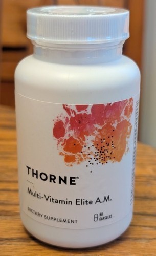 Thorne Multi-Vitamin Elite AM – 90 Capsules – Exp 6/2026Thorne Multi-Vitamin Eli