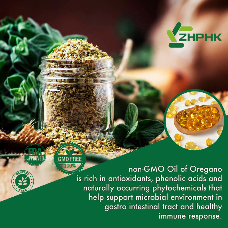 120pcs Oil of Oregano – Carvacrol, Support Digestive, Respiratory, Joint Health