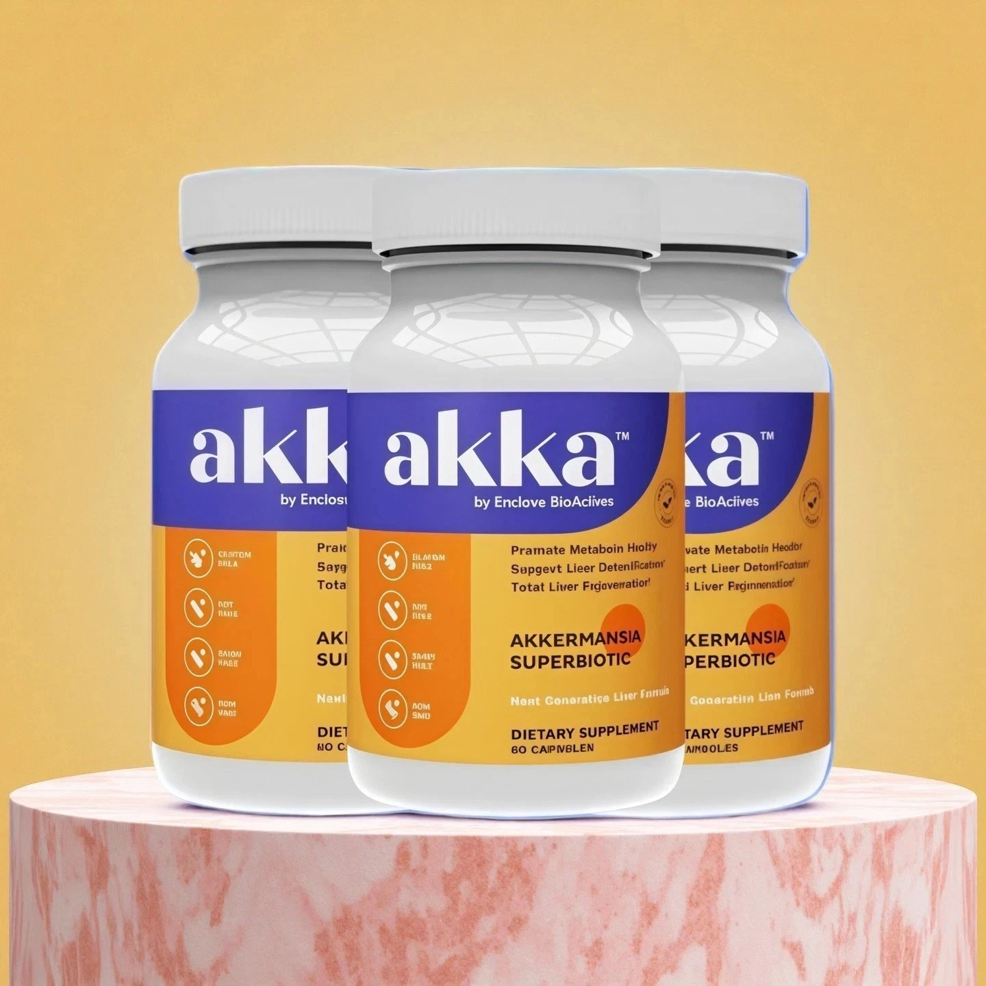 3PCS-AKKA-Premium Liver Purify Detox & Repair Superbiotic,Gut Health