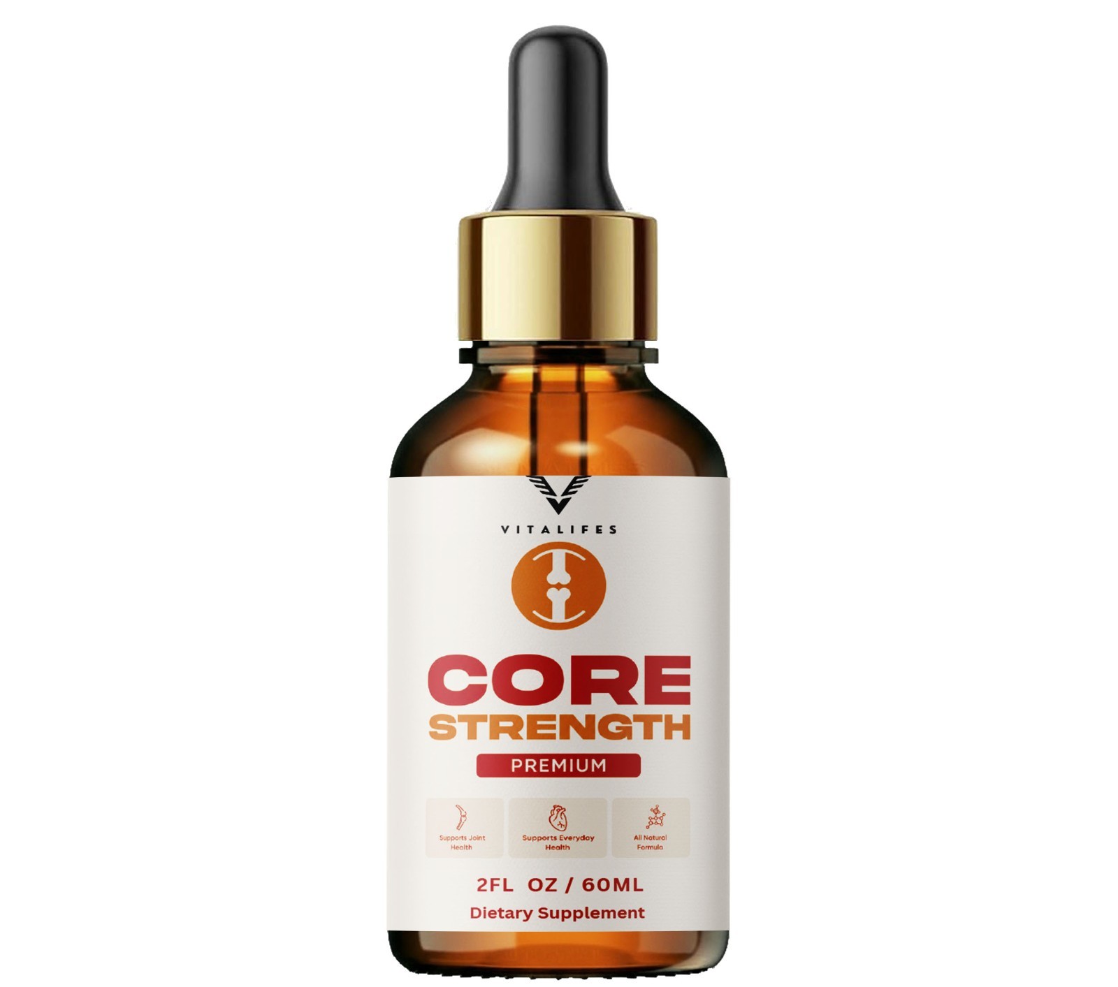 (5 Pack) Core Strength Premium Drops Herbal Formula Liquid Supplement 60ml