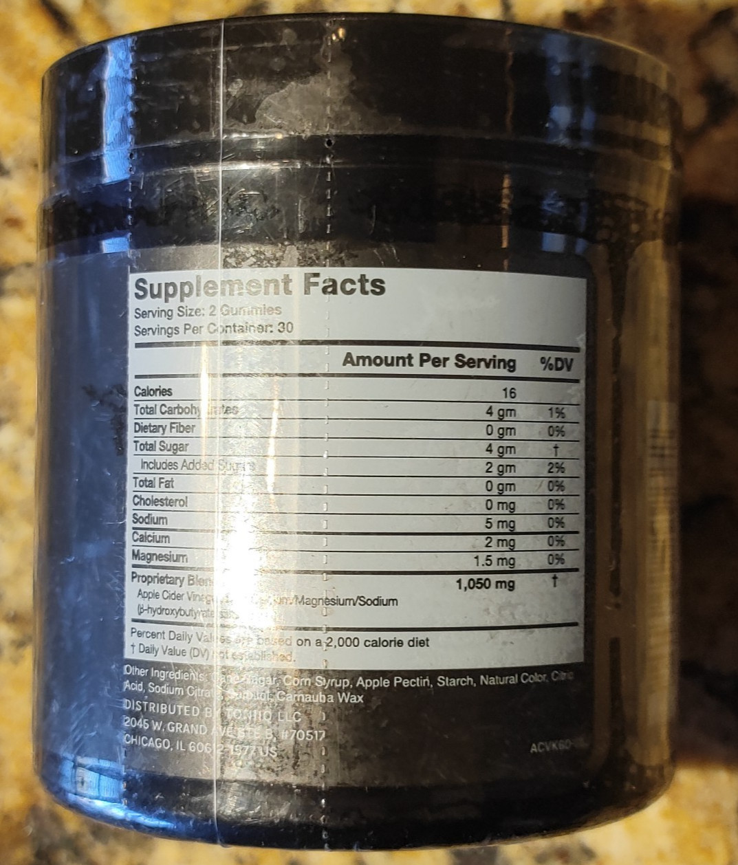 Toniiq Apple Cider Vinegar + Keto BHB Salts 60 Gummies