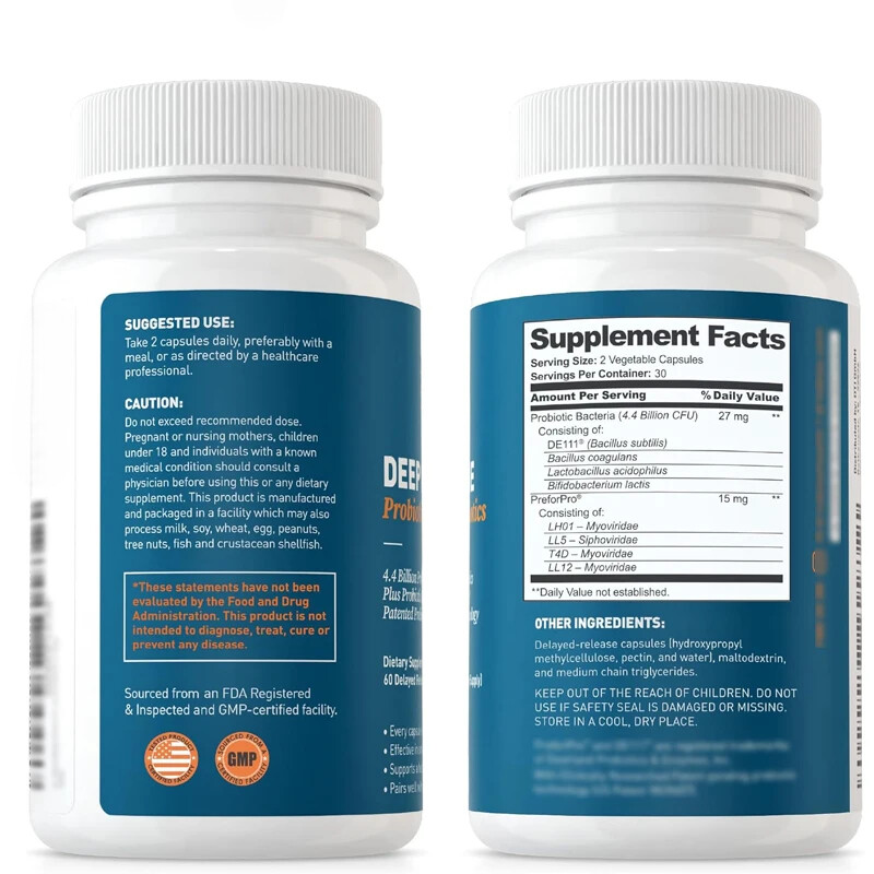 Deep Immune Probiotics and Prebiotics–60 Capsules