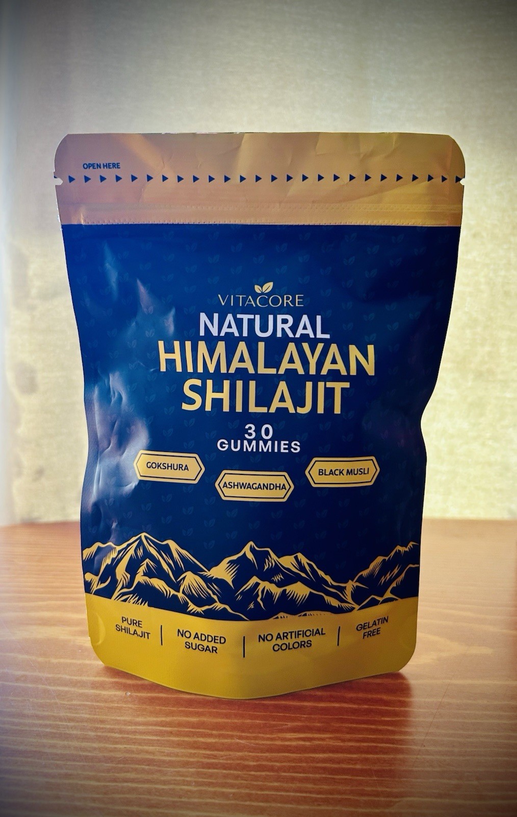 Vitacore Himalayan Natural Shilajit Gummies 3000mg Ashwagandha Gokshura 30 Count