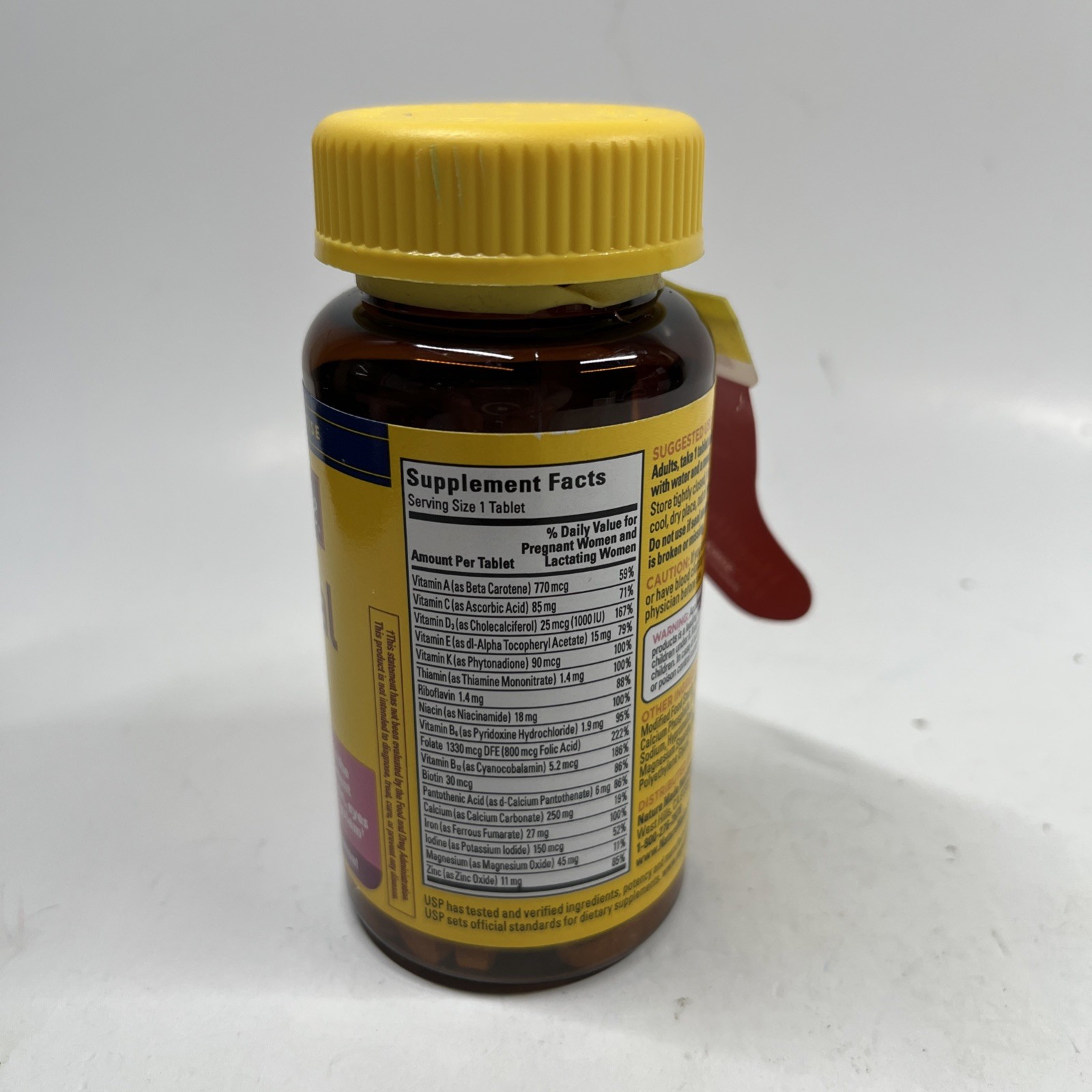 Nature Made Prenatal Folic Acid Multivitamin 50 Tablets Exp 05/2026