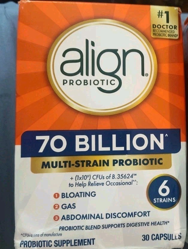 Align Probiotic 70 Billion CFU Probiotics 30 Capsules Exp 12/2027 *Read Ad*