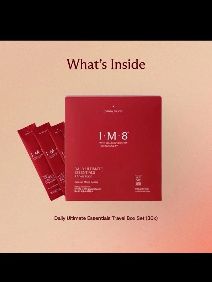 IM8 Daily Ultimate Multivitamin 30 Servings CoQ10 Probiotics Greens Vegan