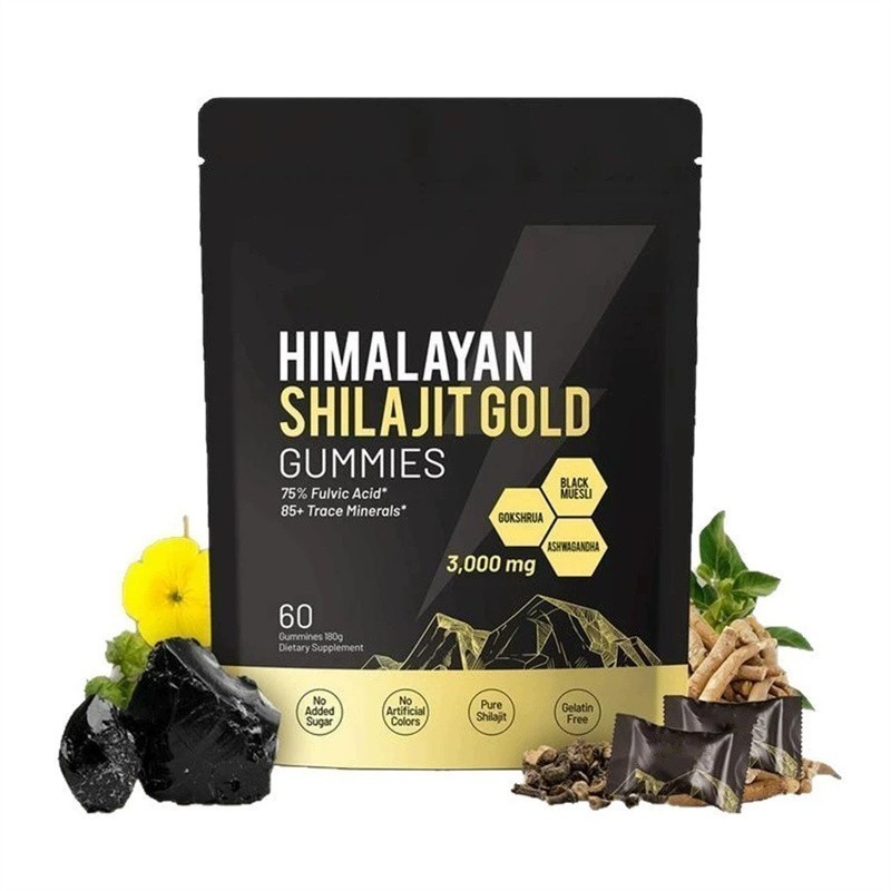 3Bag Shilajit 60 Gummies, Shilajit Micronutrient Supplement, Himalayan Premium
