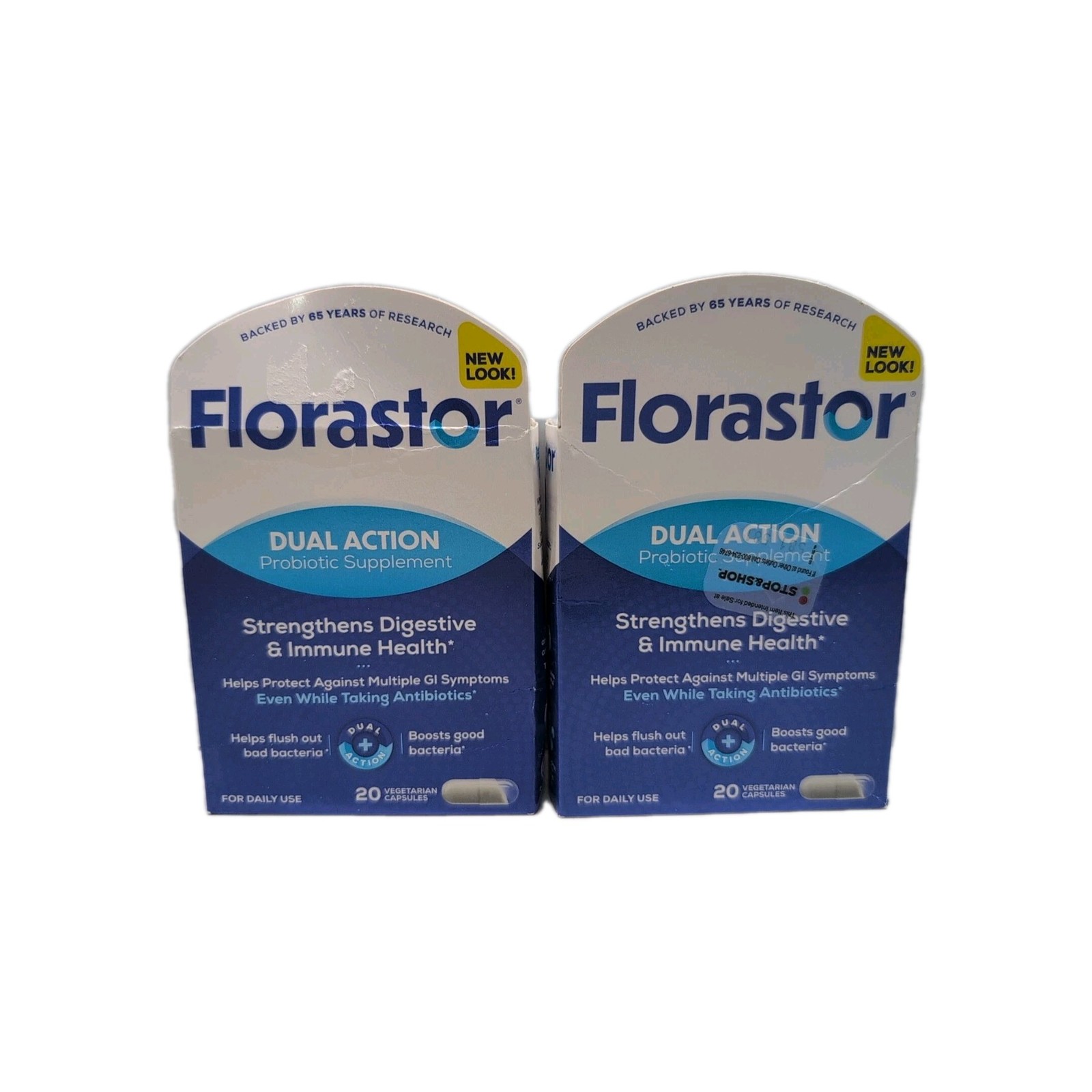 (2) Florastor Daily Probiotic Supplement – 20 Capsules Each Box Exp: 06/2026