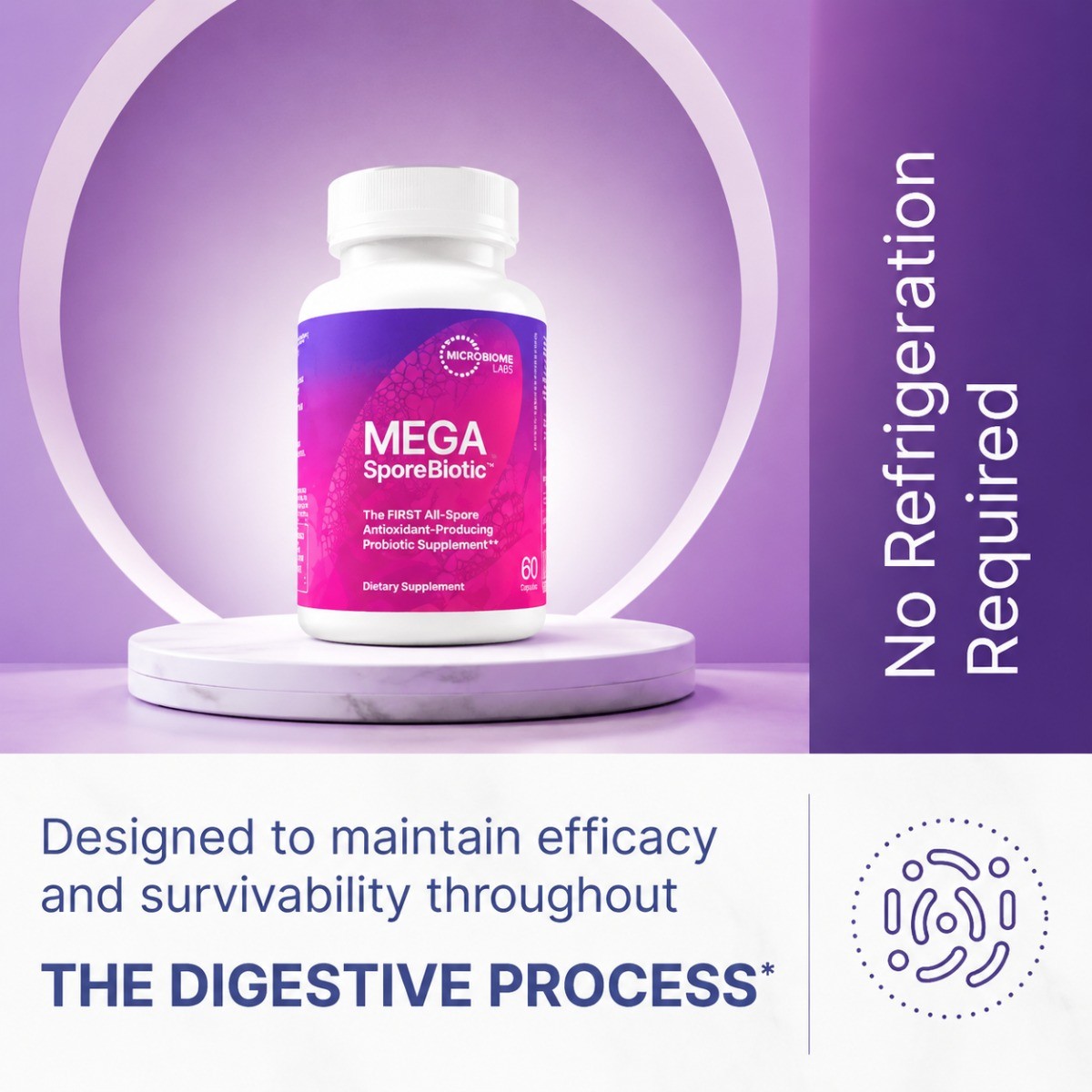 Microbiome Labs MegaSporeBiotic Probiotics 180 Capsules, Gut Digestive Health