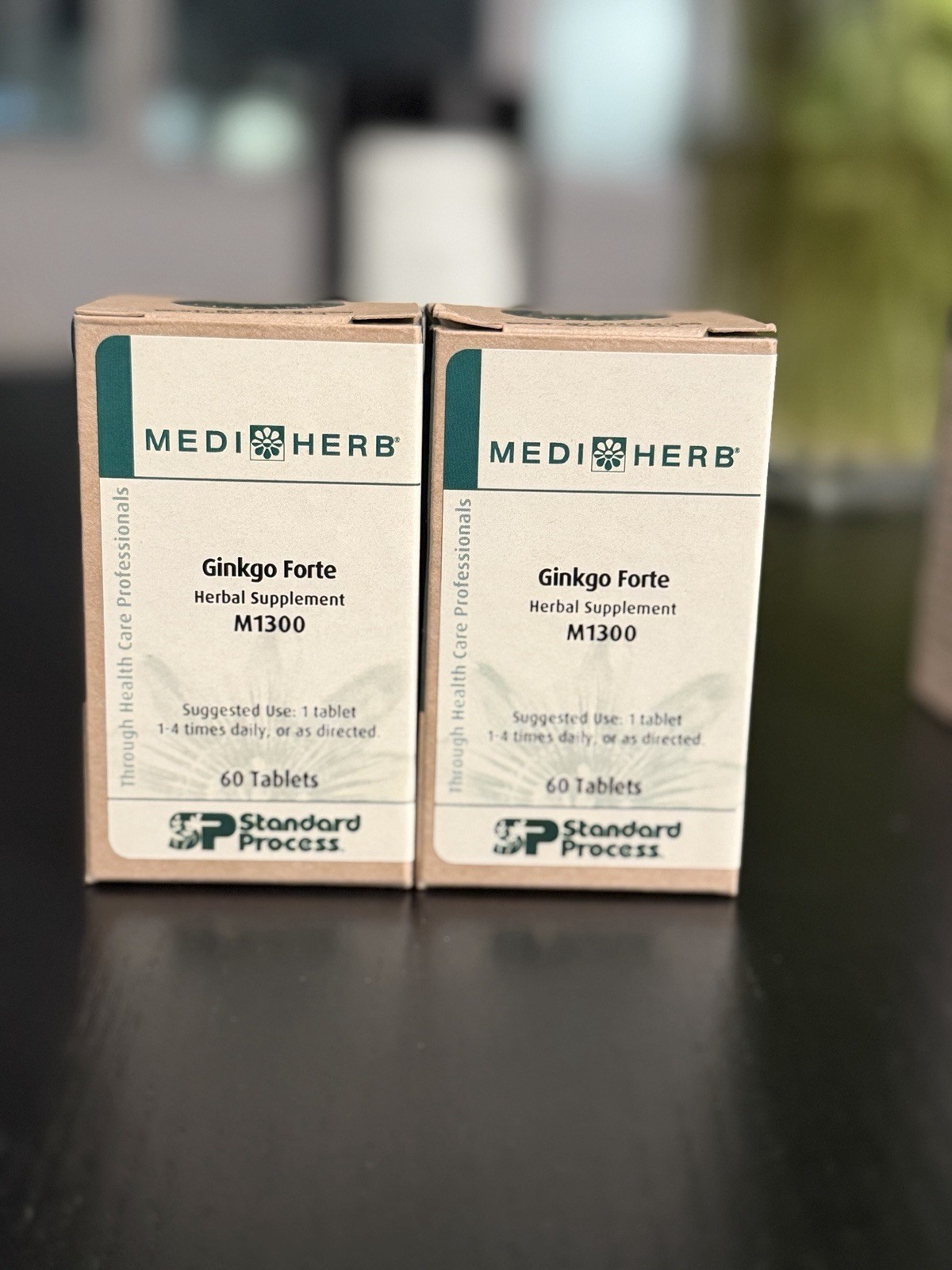 Medi Herb Ginkgo Forte Dietary Supplement 60 Capsules – 2 Set Exp 04/2028