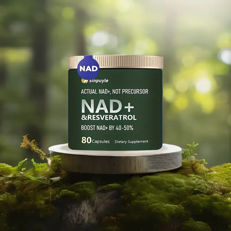 NAD+ Supplement for Skin Aging Support, Energy, and Focus – 80 Count-New In Box