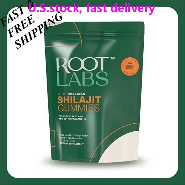 NEW LUXRY Root Labs 3000 mg Pure Himalayan Shilajit Gummies – 120 Gummies