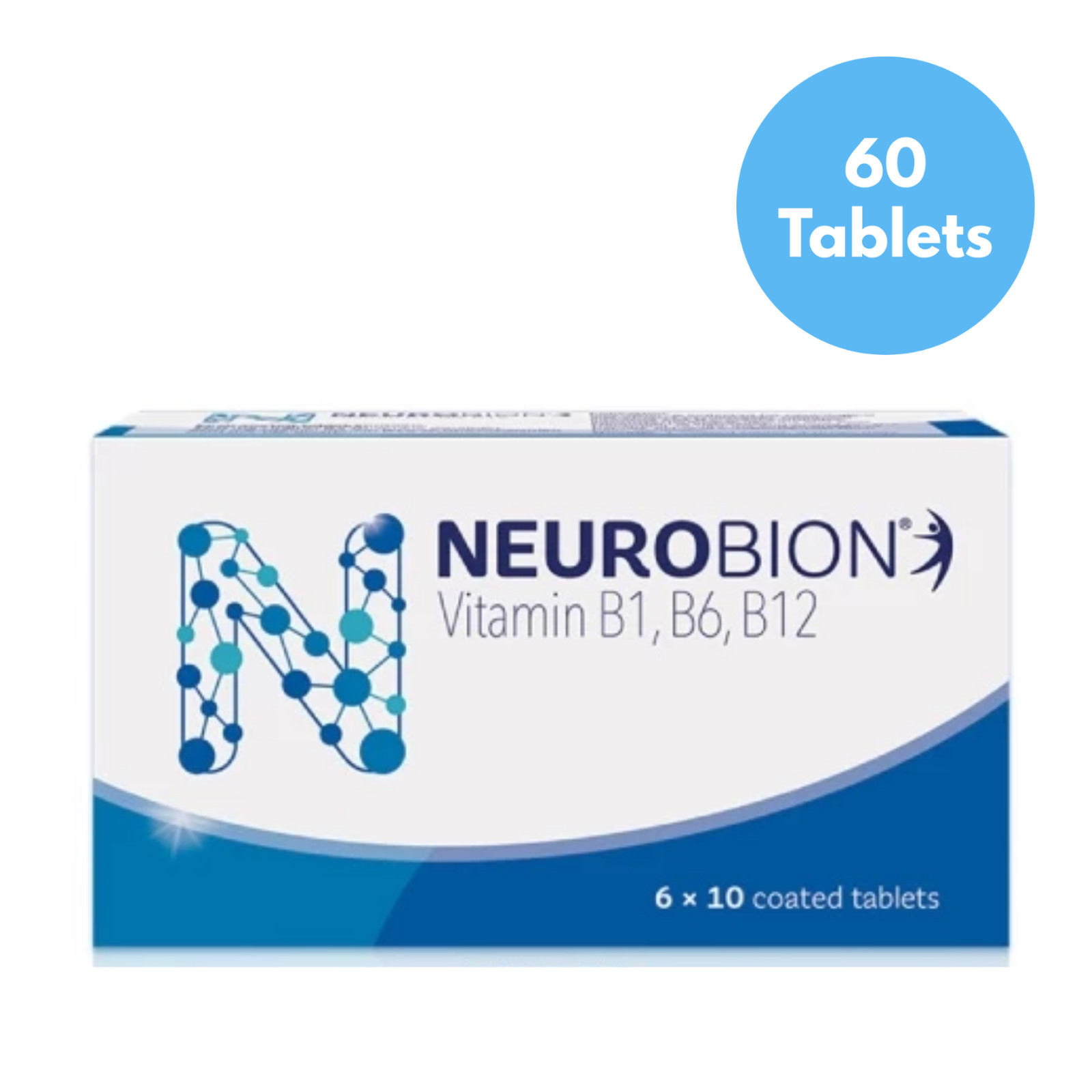Neurobion Vitamin B1 B6 B12 Tablets Nerve Support Supplement 60 Count Original