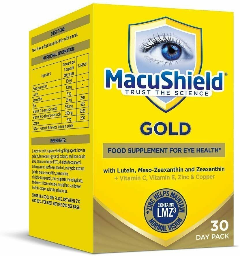 MacuShield Gold 90 Capsules Food Supplement