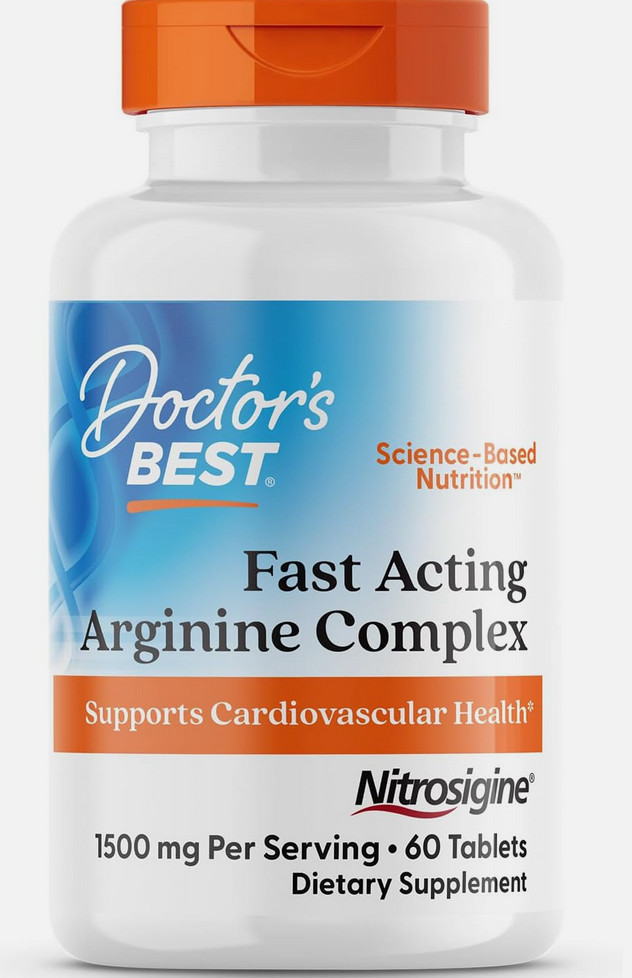Doctor’s BEST Fast Acting Arginine Complex 1500 MG – 60 Tabs EXP 01/2027