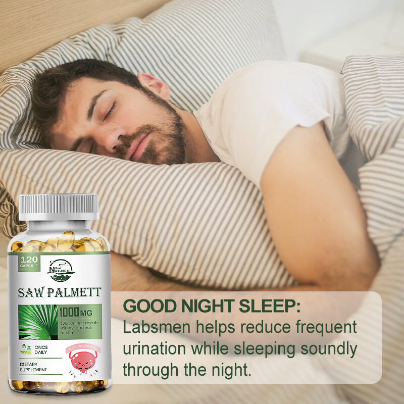 120 Saw Softgels Palmetto Extract 1000mg Prostate Supplement Urinary Men Health