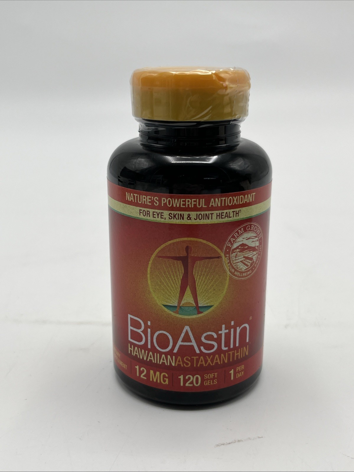 BioAstin Hawaiian Astaxanthin 12 mg Supplement 120 Soft Gels – NEW – 04/2028