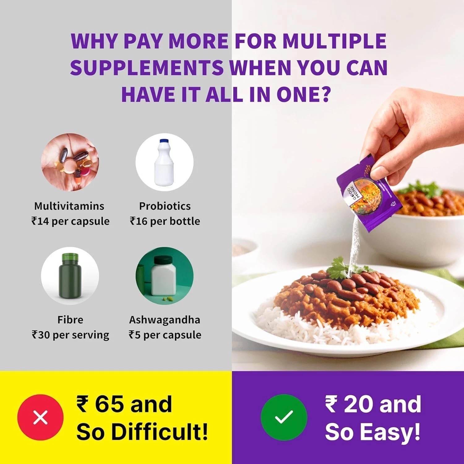 Good Monk Multivitamin Improves Energy ,Immunity & Gut Health 15 Sachets p111