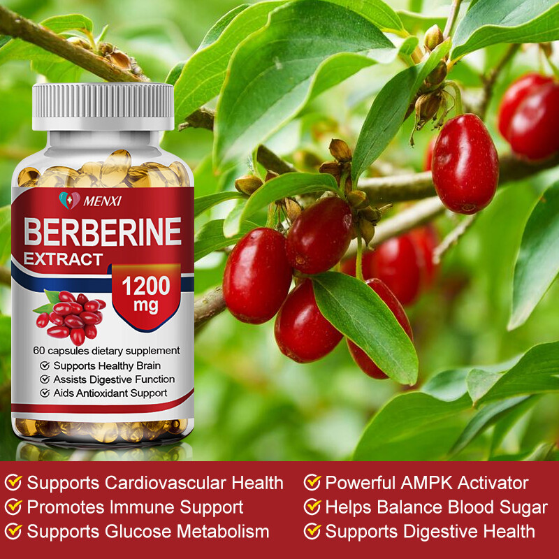 Berberine Extract 1200mg High Absorption Heart Health Support Supplements 60pcs
