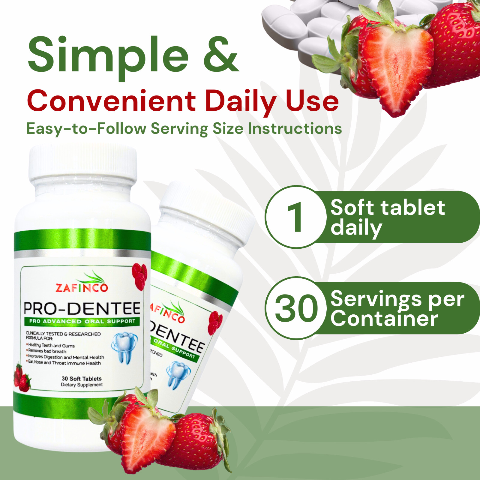 Prodentee Oral / Dental Probiotic for Teeth Bad Breath&Gums-Made In USA (5pack)