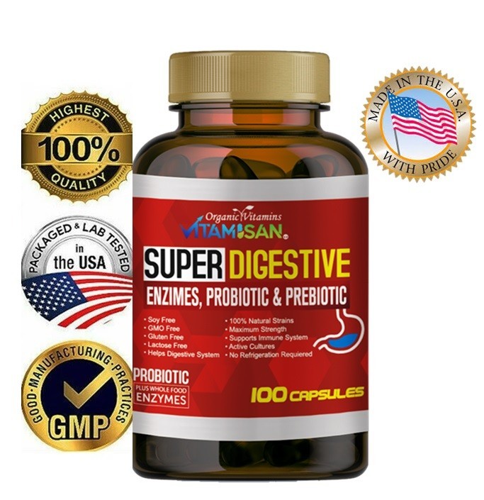 Probiotics 100 Billion CFU Potency Digestive Immune Health 100 Capsules DIGESTIV