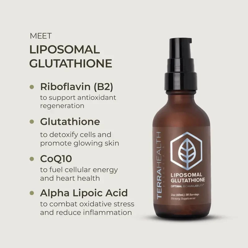 TERRAHEALTH Liposomal Glutathione Optimal Bioavailability Dietary Supplement