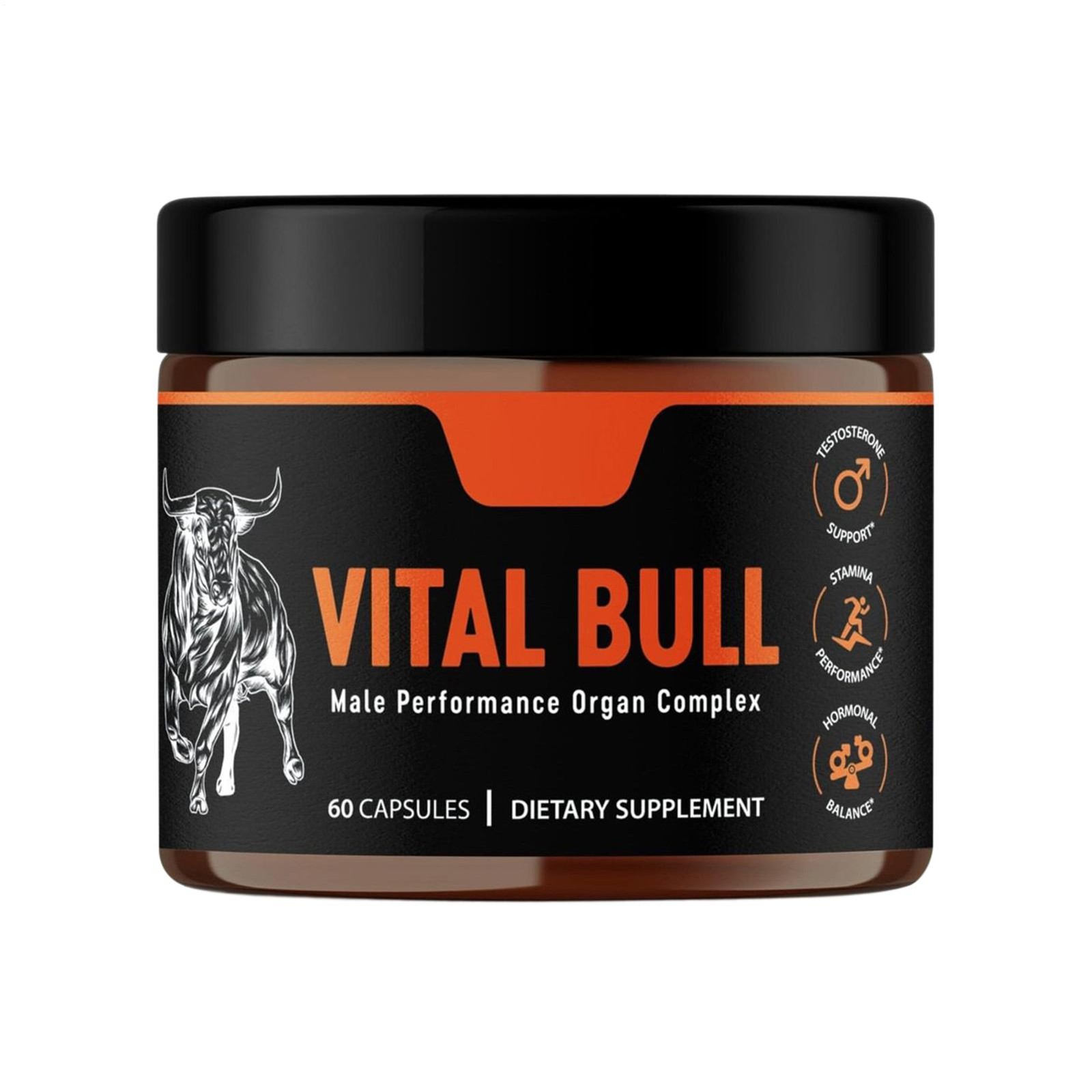 Vital Bull Beef Organ Supplement for Men – Grass Fed Organs with Heart