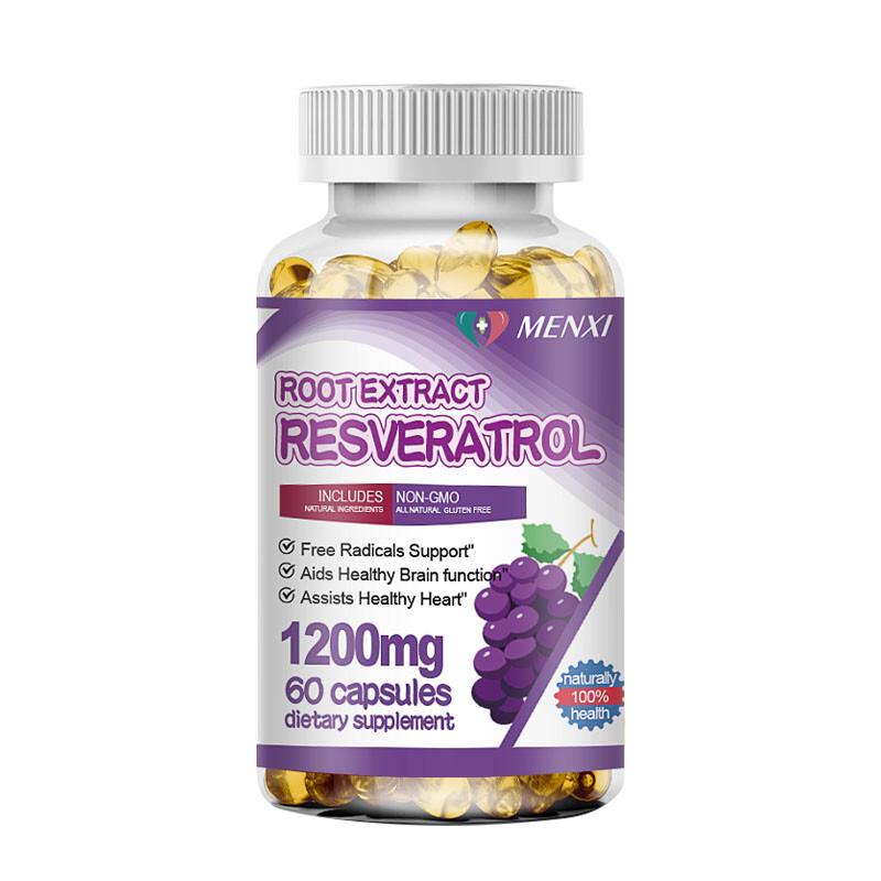 1200MG Resveratrol Root Extract Maximum Strength Natural Antioxidant AntiAging