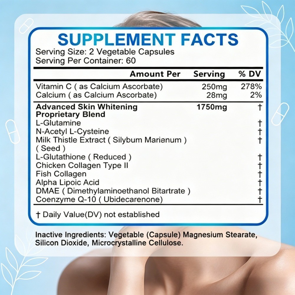 NAC Glutathione Collagen Supplement – Anti-Aging, Antioxidant & Anti-Allergy NEW