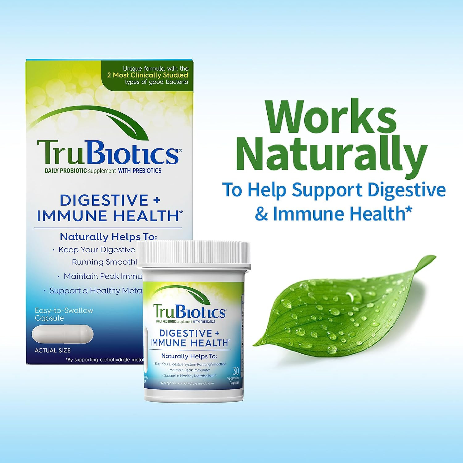 TruBiotics Probiotics for Digestive & Immune Health, Supports Regularity & Helps