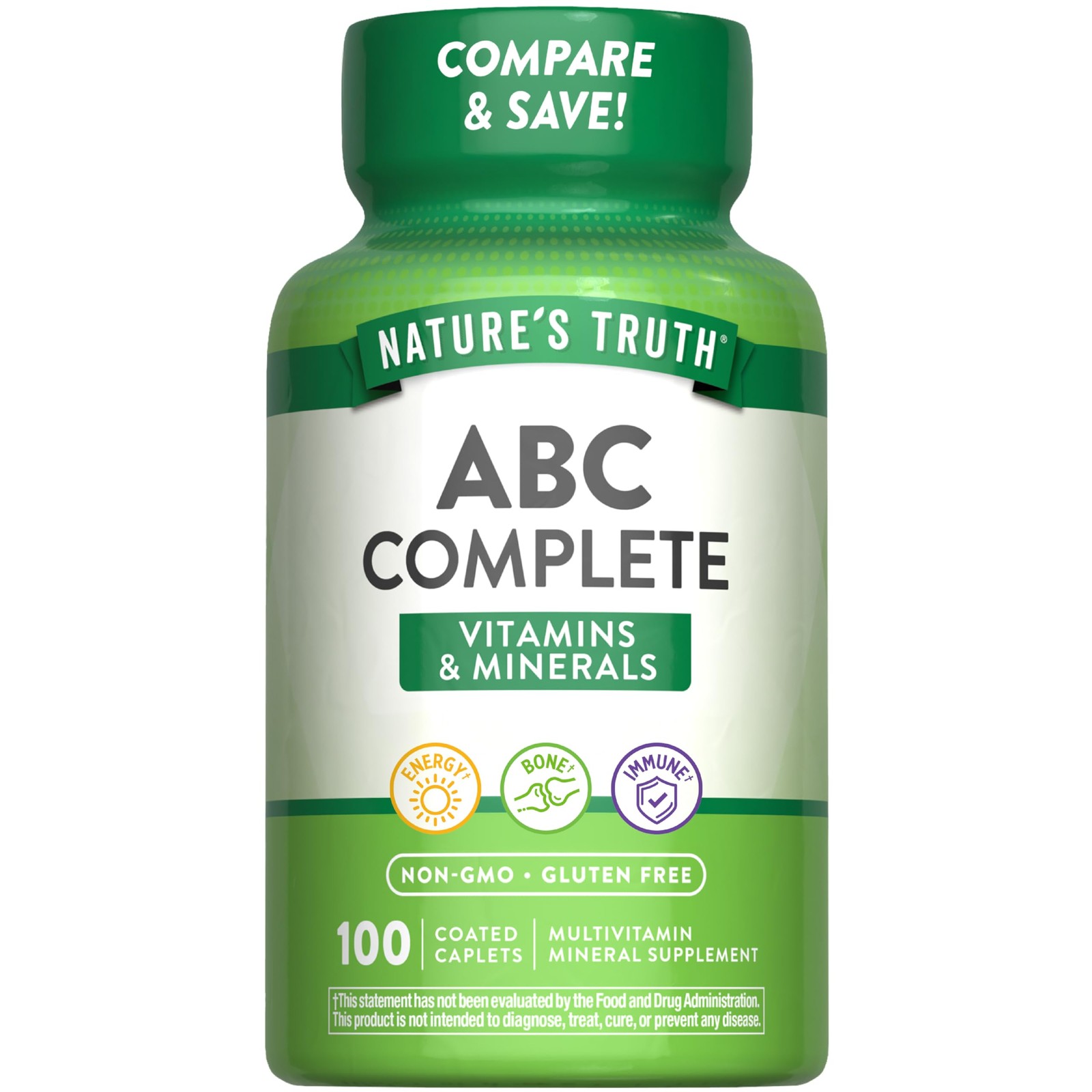 Nature’s Truth ABC Complete | Daily Multivitamin & 100 Count (Pack of 1)