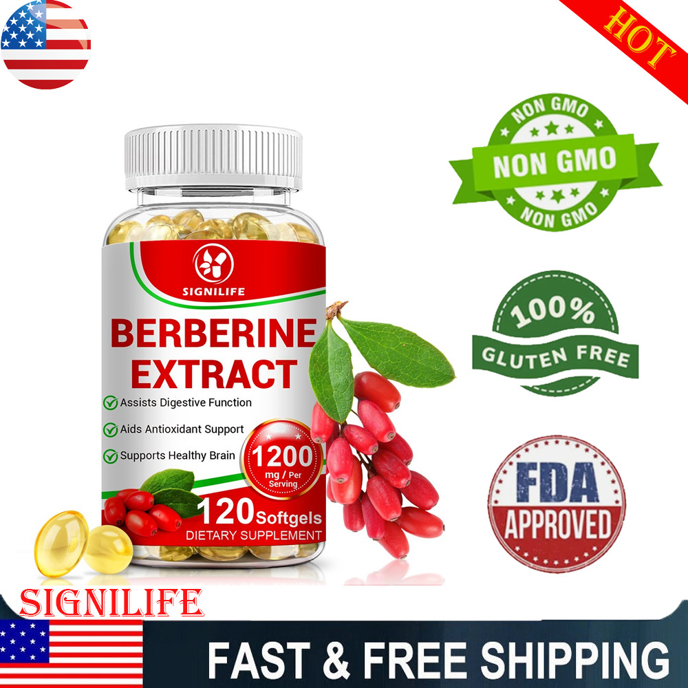 Premium Berberine HCL 1200mg High Potency Anti-inflammatory,Blood Sugar Support
