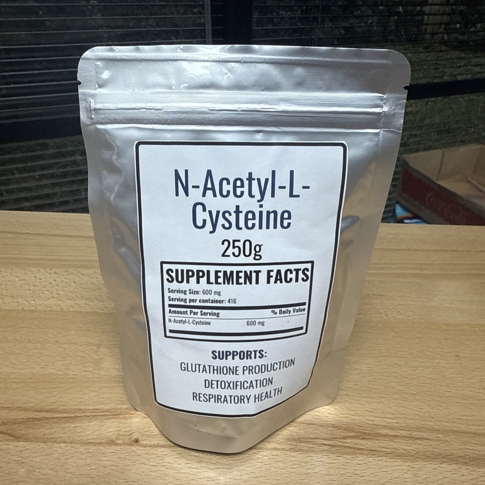 N-Acetyl L-Cysteine Powder- 250g – 600mg per Serving