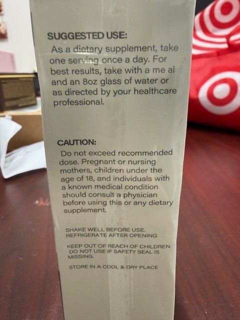 Velora Nutrition Citrus Bergamot Liquid Drops 60mL 2 fl oz Sealed Exp 09/14/2027