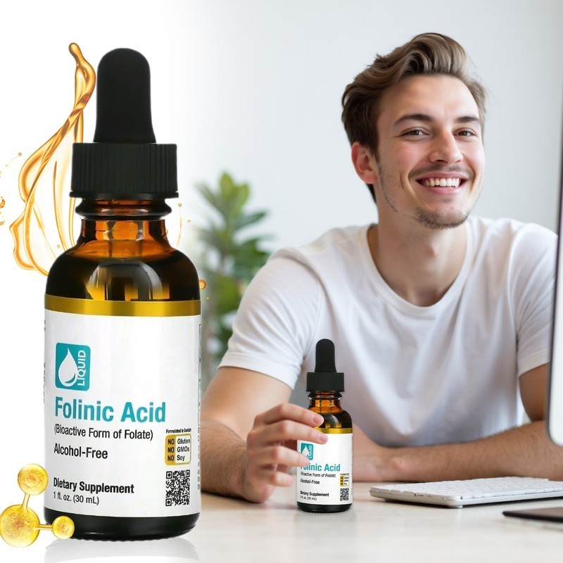 California Gold Nutrition Folinic Acid Alcohol 1 FL Oz (30 liquid measure – Lon