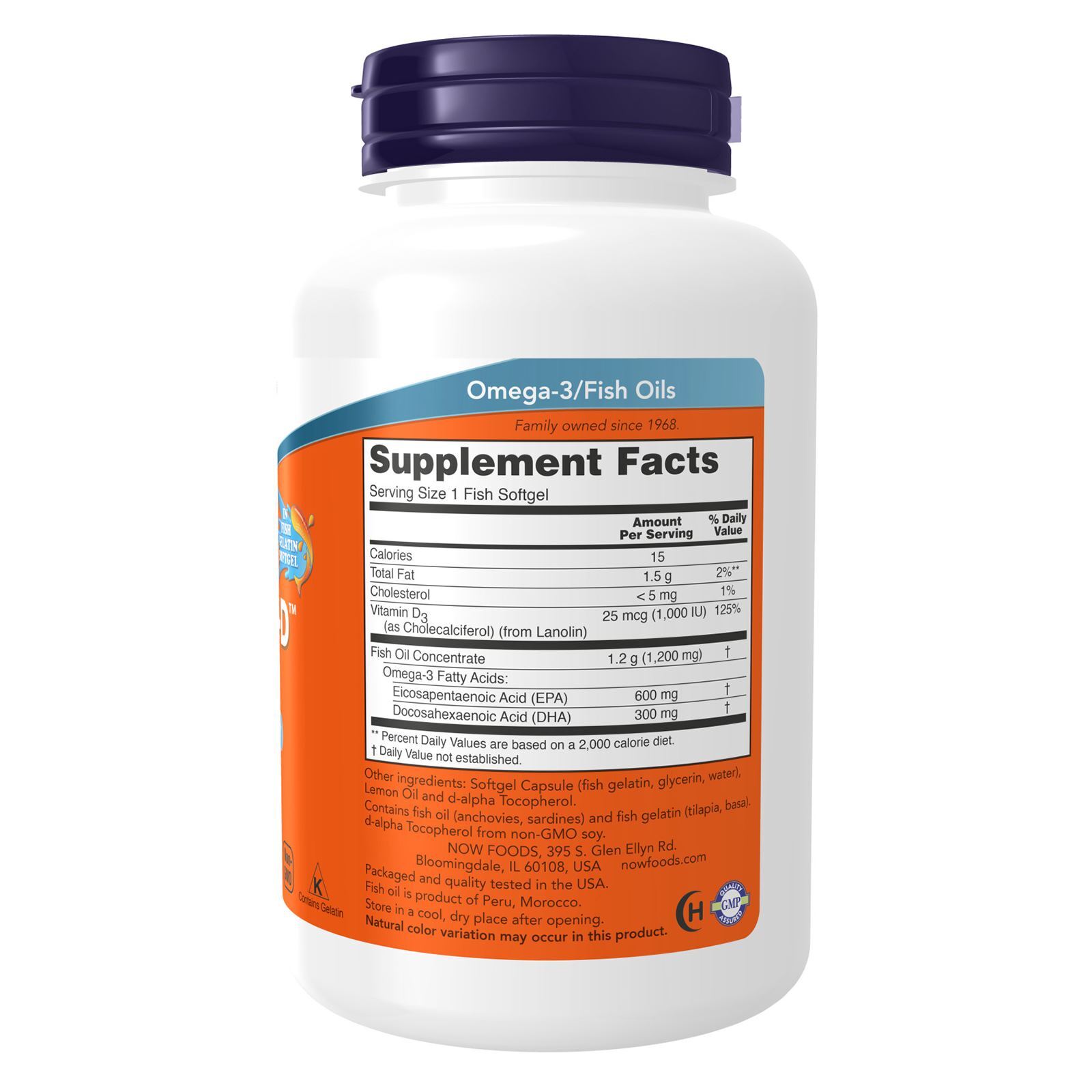 NOW FOODS Ultra Omega 3-D Fish Gelatin 90 Fish Softgels
