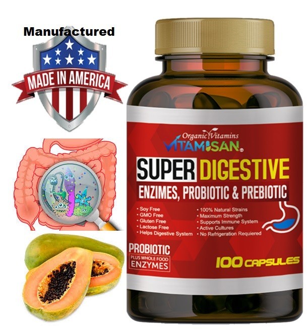 Probiotics 100 Billion CFU Potency Digestive Inmune Health 200 Capsules USA 2 Pk
