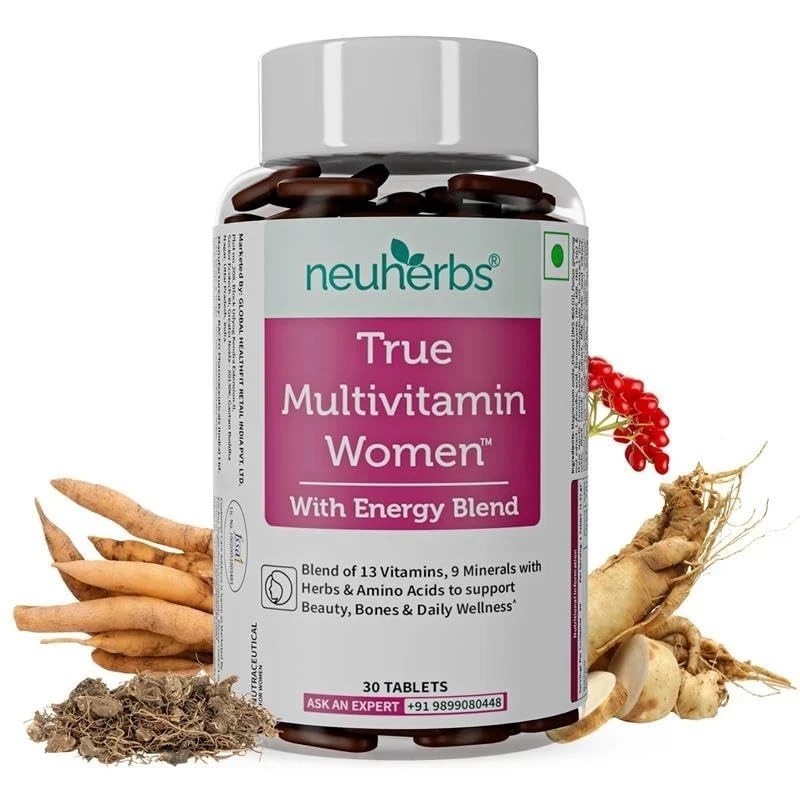 True Multivitamin Women Supplement With Minerals, Vitamin C B D , Iron & Zinc