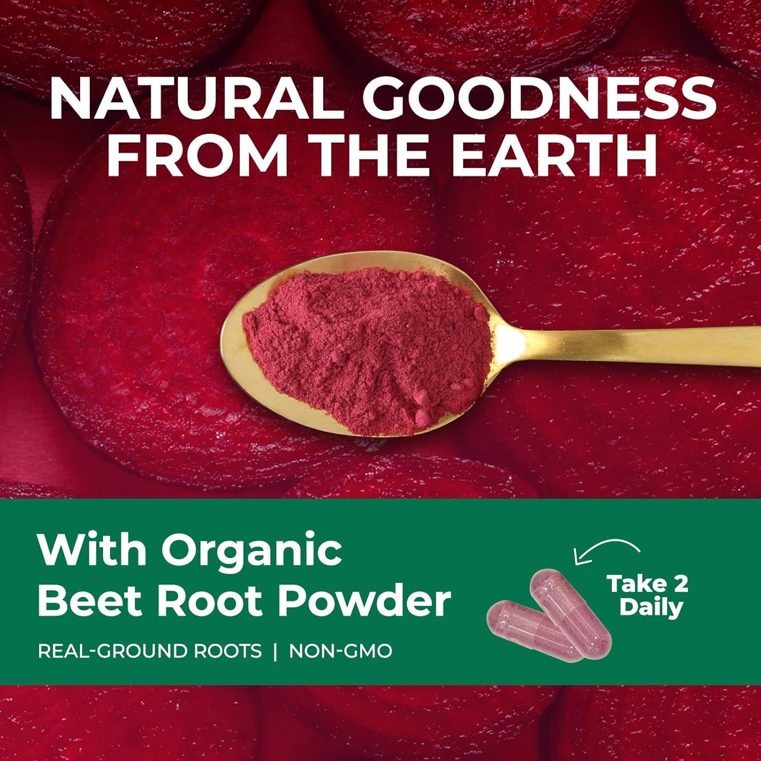 Beet Root Capsules 1300Mg – Extra Strength Red Beetroot Powder Supplement – Supp