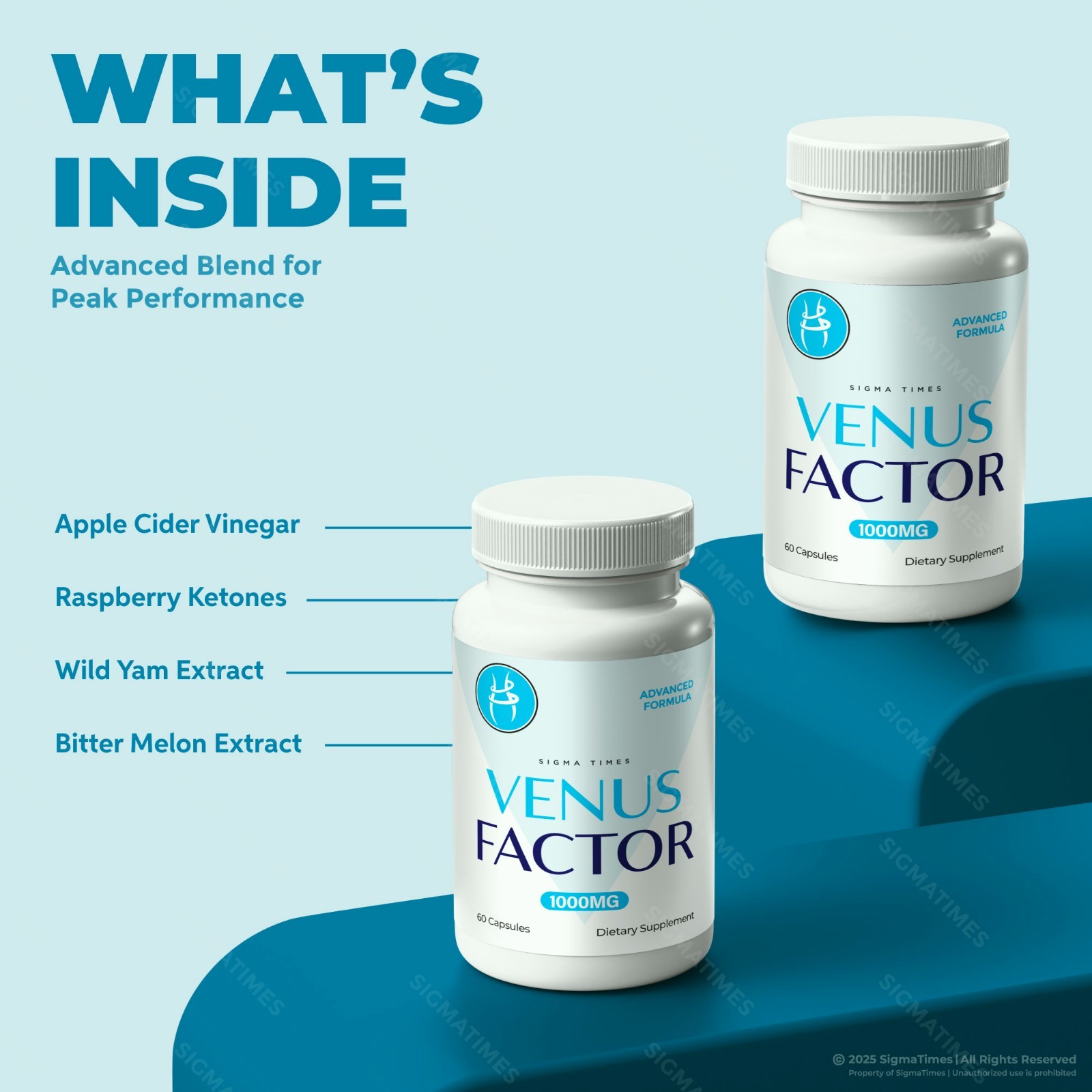 Venus Factor Capsules, Advanced Weight Management, Energy & Metabolism – 5 Pack