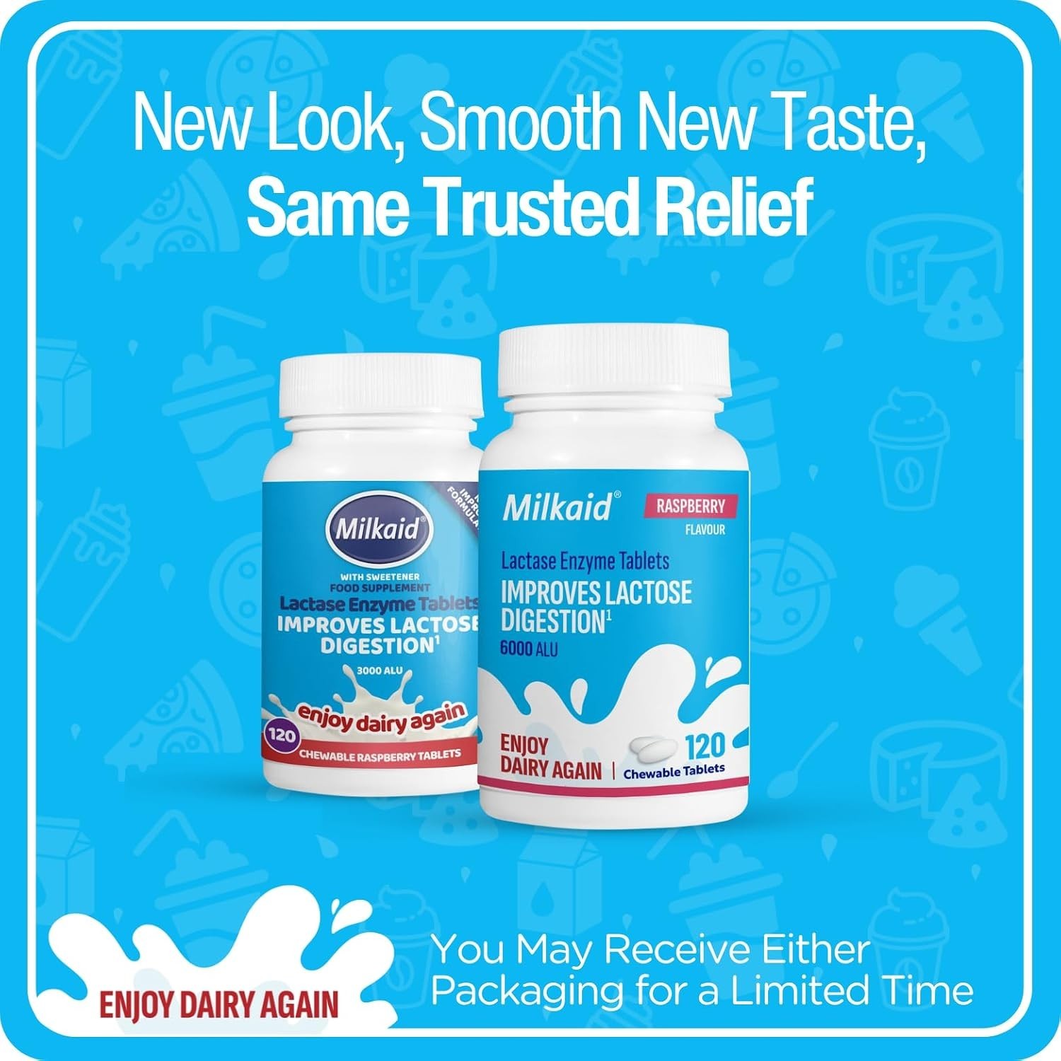 Fast-Acting Raspberry Chewables for Lactose Intolerance Relief