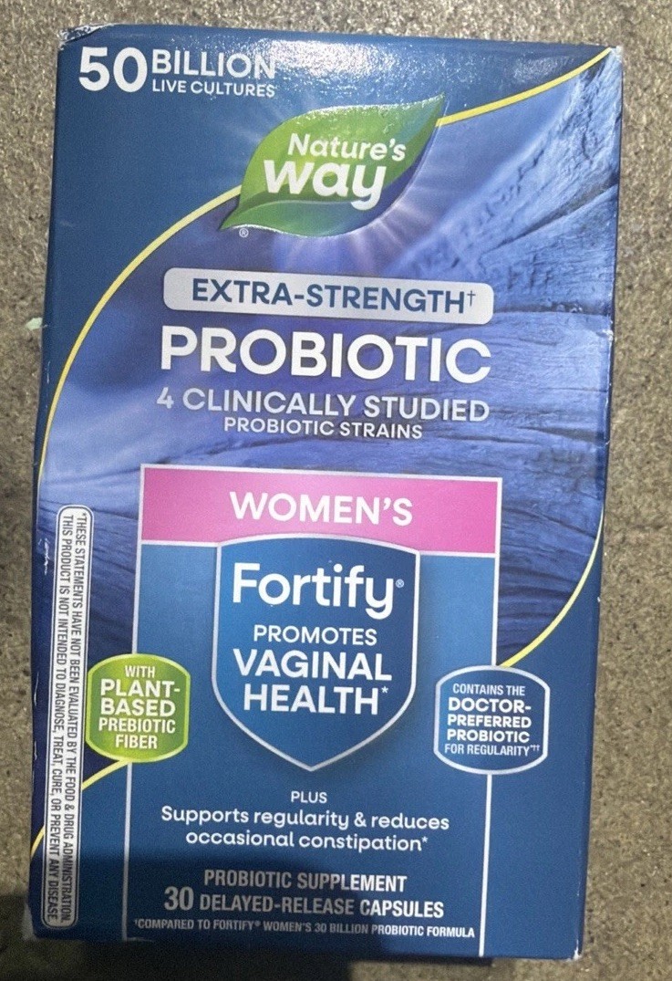 Nature’s Way Women’s Extra Strength Probiotic 30 Caps Exp: 08/2026