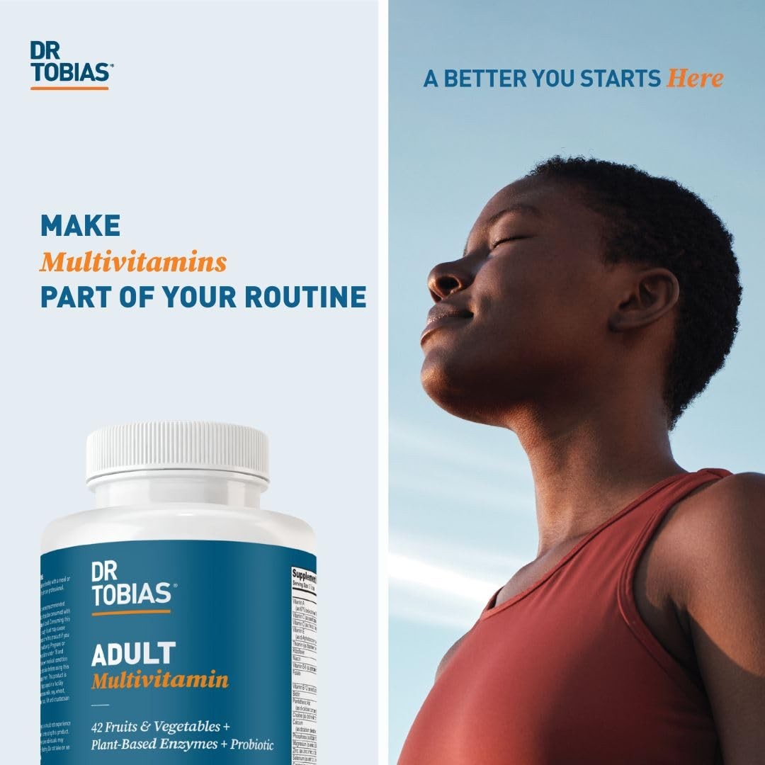 Dr. Tobias Adult Multivitamin for Women & Men, Immune 90 Count (Pack of 1)