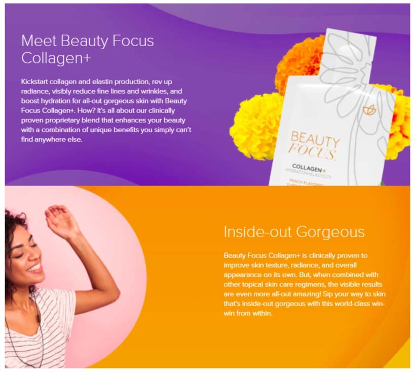 Nu Skin BEAUTY FOCUS COLLAGEN Hydration+Elasticity 02/2027