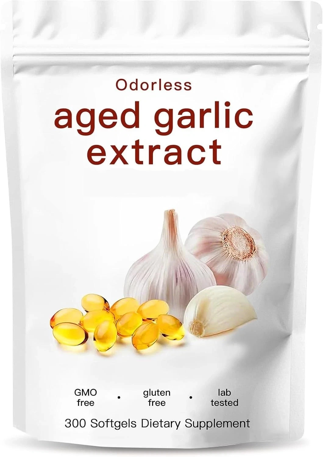 Odorless Garlic Softgel) Per Servings,300 Softgels (250 mg per 7500mg