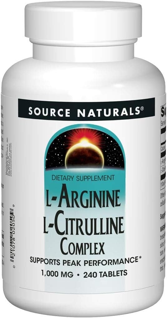 Source Naturals, Inc. L Arginine L Citrulline Complex 240 Tablet