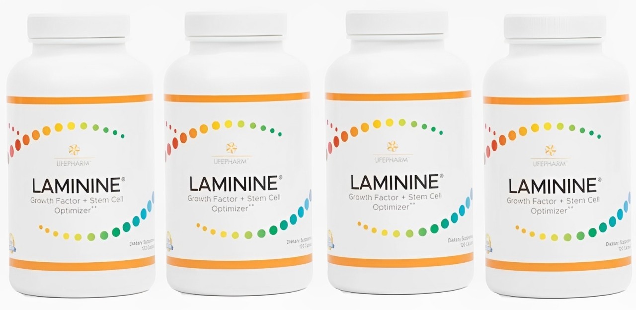 4 AUTHENTIC LifePharm Laminine Supplement 120 Capsules Total – USA Free Shipping