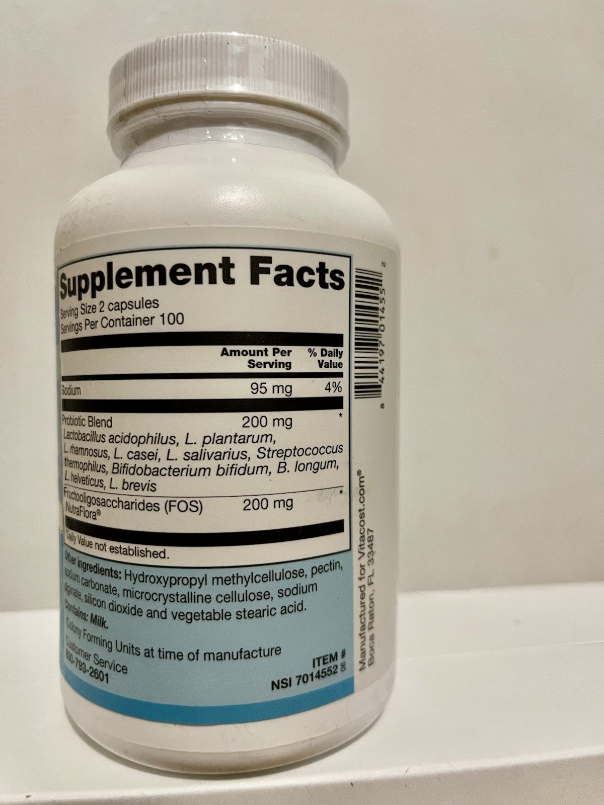 Vitacost Probiotic 10-20 – 200 Vegetarian Capsules NEW exp 11/2026