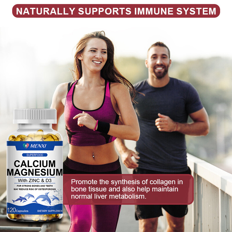 1-4 Pack Zinc Calcium Magnesium Vitamin D Complex Supplement Bone Muscl Support